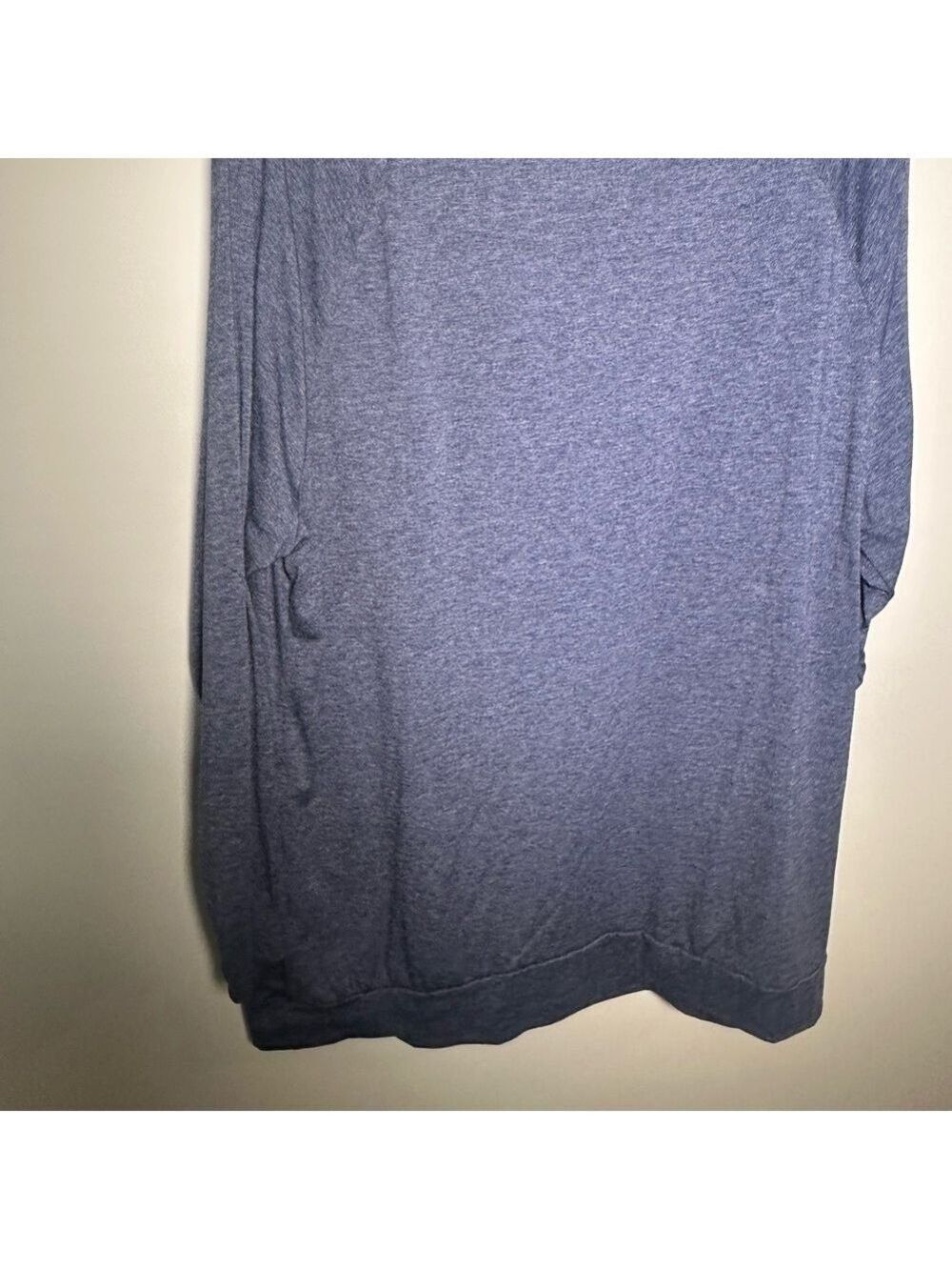 Blue Women's Top with Button Accents and Pockets - Picture 2 of 6
